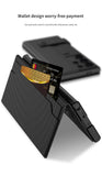 Luxury PU Leather Hard PC Magnetic Buckle Bracket Card Holder Flip Case for Samsung Galaxy S24 series