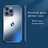 Frosted TPU Glass Case for iPhone 14 13 12 series