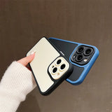 Luxury Plating Contrasting Color Camera Protection Soft Shockroof Case For iPhone 15 14 13 12 series