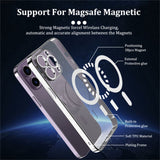 Luxury Plating Clear MagSafe Wireless Charge Case for iPhone 14 13 12 series