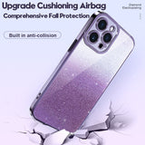 Gradient Glitter Sequins Plating Case For iPhone 14 13 12 Series
