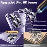 Luxury Silicone Frame Shockproof Clear Case For iPhone 14 13 12 series