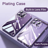 Luxury Silicone Frame Shockproof Clear Case For iPhone 14 13 12 series