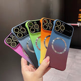Luxury Frameless Magsafe Magnetic Color Gradient Case For iPhone 14 13 12 Series
