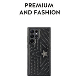 Rivet Stars Punk Shockproof Leather Case for Samsung Galaxy S23 S22 series