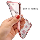 Luxury Fashion 3D Flower Clear Silicon Anti-fouling Waterproof Case For iPhone X XS 11 Pro Max