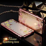 Luxury Fashion 3D Flower Clear Silicon Anti-fouling Waterproof Case For iPhone X XS 11 Pro Max