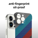 Luxury Shockproof Carbon Fibre Frameless Borderless Case For iPhone 15 1 13 12 series