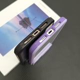 Luxury Slide Camera Lens Cap Transparent Clear Shockproof Case For iPhone 14 13 12 series