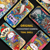 Luxury Tempered Glass Cover Chinese Style Shockproof Lucky Fashion Mascot Frameless 3D Relief Case For iPhone 11 Pro Max
