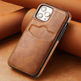 Luxury Leather Textured Card Slots Shockproof Wallet Case For iPhone 15 14 13 12 series