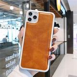 Luxury Ultra Thin Leather Skin Case For iPhone 11 Pro Max