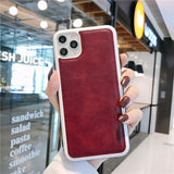 Luxury Ultra Thin Leather Skin Case For iPhone 11 Pro Max
