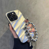 3D Water Ripple Bracelet Soft Silicone Case for iPhone 14 13 12 series
