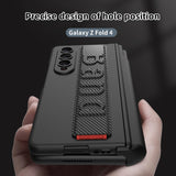 Luxury Wristband Case with Magnetic Hinge Kickstand for Samsung Galaxy Fold 4