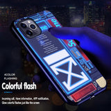 Luxury Flash Luminous Tempered Glass Case for iPhone 11 Series