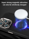Luxury Leather Magnetic Magsafe Wireless Charging Shockproof Case For iPhone 15 series