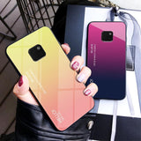 Luxury Gradient Tempered Glass Case For Huawei Mate 20 Pro