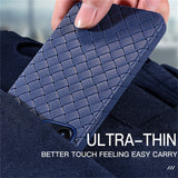 Magnetic Breathable Mesh Magsafe Wireless Charging Silicone Leather Weaving Cases For iPhone 14 series