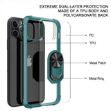 Magnetic Bumper Shockproof Ring Stand Holder Phone Cases For iPhone 11 Series