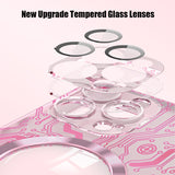 Magnetic Circuit Diagram Case With Lens Film Magsafe For iPhone 14 13 12 series