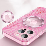 Magnetic Circuit Diagram Case With Lens Film Magsafe For iPhone 14 13 12 series