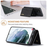 Magnetic Flip Leather Case with Detechable Wallet Card For Samsung Galaxy S23 S22 S21 Ultra Plus