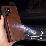 Magnetic Flip Wallet Case for Samsung Galaxy S23 S22 series