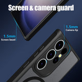 Magnetic For Magsafe Shockproof Soft Bumper Hard Matte Clear Case For Samsung Galaxy S23 S22 Ultra Plus