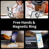 Magnetic Ring Stand Lens Protector Clear Soft Case For Samsung Galaxy S23 S22 series