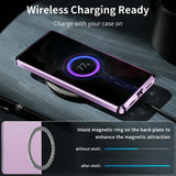 Magnetic Metal Side Frosted Back Case with Lens Protection for Samsung Galaxy S24 S23 S22 Ultra