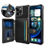 Multifunctional Magnetic Cards Slot Wallet Leather Case for iPhone 15 14 13 12 Series