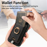 Magnetic Magsafe Detachable Card Leather Wallet Case With Ring Holder For Samsung Galaxy S24 S23 S22 S21 Ultra Plus