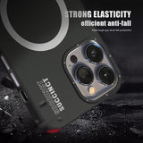 Magnetic TPU Frame Frosted Case For iPhone 14 13 12 series