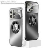 Luxury Aluminum Aromatherapy Metal Lens Protection Rimless Case For iPhone 15 14 13 Series