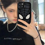 Spider Man Shockproof Soft TPU Silicone Matte Case for iPhone 15 14 13 series