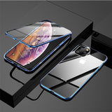 Magnetic 360 Shockproof Tempered Glass Case For Apple iPhone 11 Pro Max