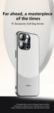 Metal Lens Ring Matte Hard PC Case for iPhone 15 14 13 12 series