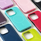 Military Anti-Fall Magsafe Wireless Charging Candy Color Frosted Case For iPhone 15 14 13 12 series