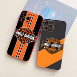 Candy Color Motorcycle Harley BikeLove Soft Case For iPhone 14 13 12 series