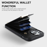 Multi Cards Slot Magnetic Wallet Leather Pocket Bag Purse Case for iPhone 14 13 12 Series