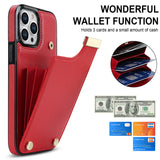 Multi Cards Slot Magnetic Wallet Leather Pocket Bag Purse Case for iPhone 14 13 12 Series