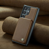 Multi Functional Card Slot Anti Theft Brush Wallet Case For Samsung Galaxy S24 S23 S22 S21 series