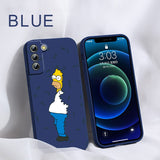 Cool Funny Comics Liquid Silicone Case For Samsung Galaxy S23 22 S21 series