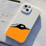 Funny Hide and Seek Color Block Silicone Soft Case For iPhone 14 13 12 series