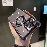 Magsafe Wireless Charging Magnetic Transparent Electroplate Bumper Case For iPhone 14 13 12 series