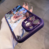 No Yellowing Dream Rose Diamond Lens Protection Case For iPhone 14 13 12 series