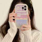 Oil Painting Of The Sea Beautiful Landscape Painting Soft TPU Case For iPhone 14 13 12 series