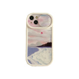 Oil Painting Of The Sea Beautiful Landscape Painting Soft TPU Case For iPhone 14 13 12 series