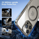 Matte Glossy Color Magnetic Wireless Magnet RingTransparent Armor Hard Case for iPhone 15 14 13 series